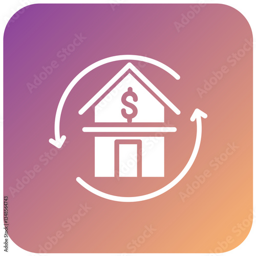 Vector Design Refinance Icon Style