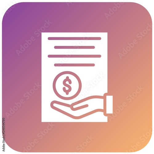Vector Design Loan Icon Style