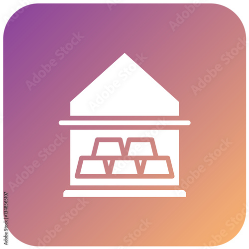 Vector Design Gold Ingots Icon Style