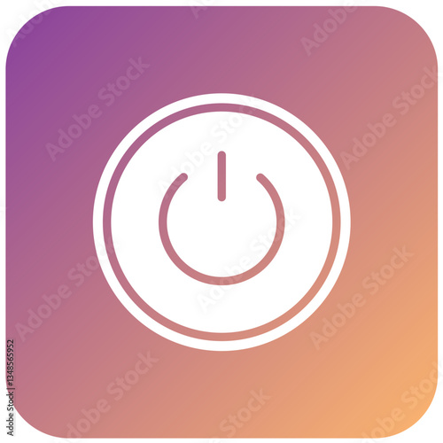 Vector Design Power Button Icon Style