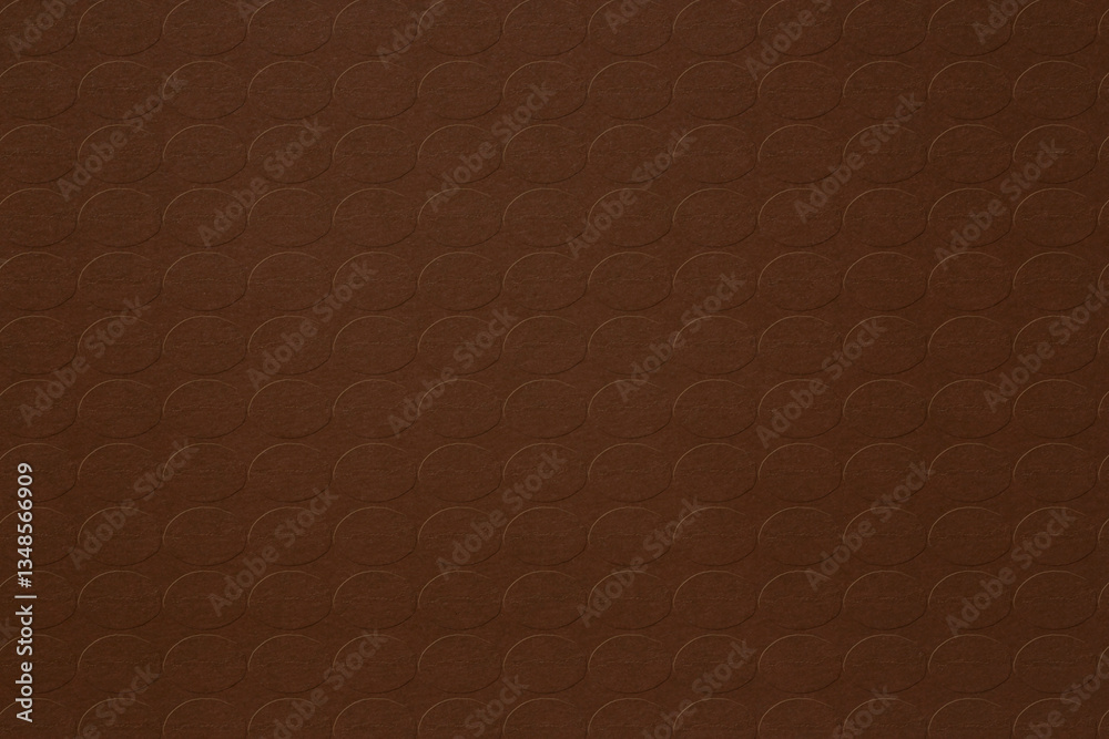 Fototapeta premium coffee color cardboard with coffee beans pattern