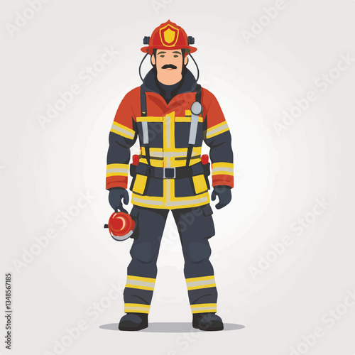 fireman, firefighter, safety, emergency, danger, rescue, fire, man, fighter, uniform, helmet, equipment, red, service, protection, background, hose, work, occupation, job, burn, person, hero, professi