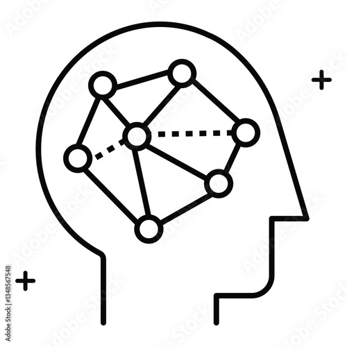 Wallpaper Mural Deep Learning and Neural Pathways Vector Icon Design Torontodigital.ca