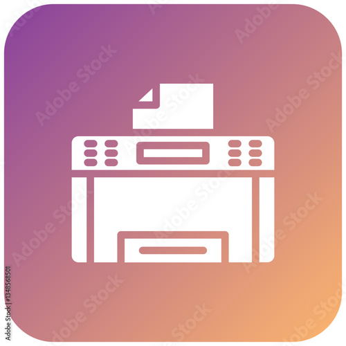 Vector Design Copy Machine Icon Style