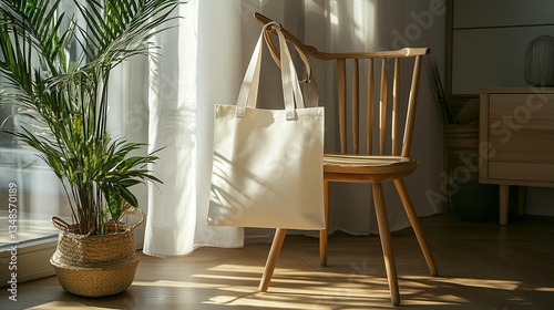 Sunlight on Tote Bag and Chair
