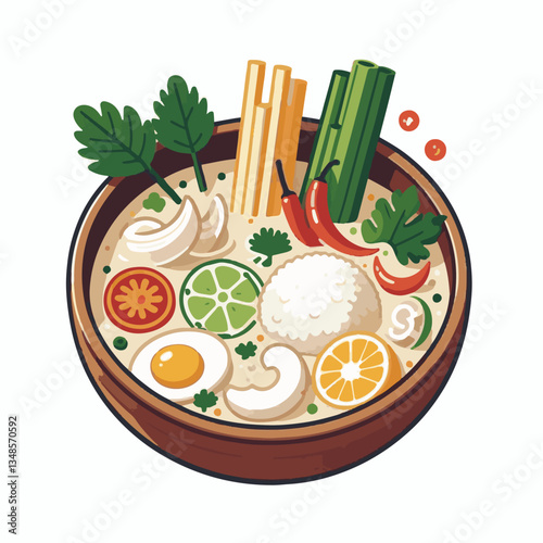 chicken, food, bowl, thai, asian, coconut, galangal, soup, dinner, thailand, spicy, lime, milk, background, tom kha, coconut soup, chili, creamy, cuisine, mushroom, gai, tom, sour, tom kha gai, thai f