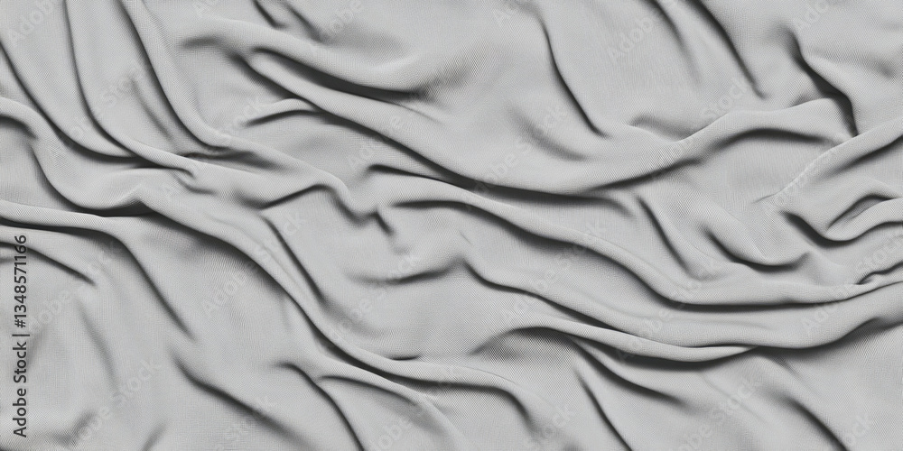 Obraz premium A soft jersey knit fabric texture background in heather gray. The fine, breathable fibers and subtle stretch create a casual, comfortable look, ideal for T-shirts, loungewear, and modern athleisure