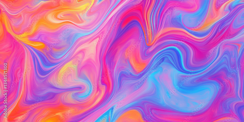 A vivid psychedelic fabric texture background in swirling neon colors. The fluid, abstract patterns create a dynamic and energetic aesthetic, perfect for retro fashion, music festival outfits, and A vivid psychedelic fabric texture background in swirling neon colors. The fluid, abstract patterns create a dynamic and energetic aesthetic, perfect for retro fashion, music festival outfits, and