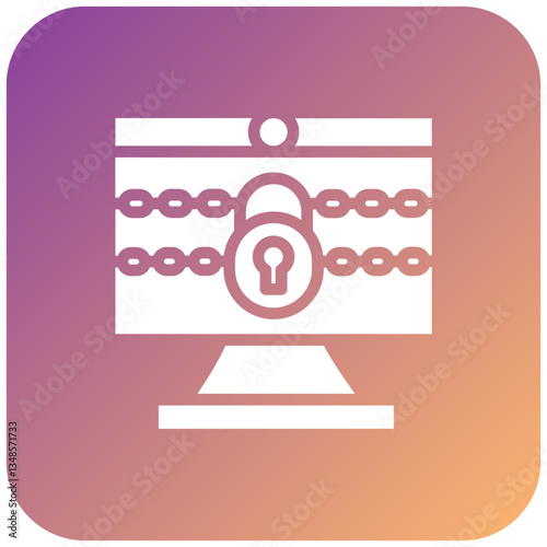 Vector Design Ransomware Icon Style