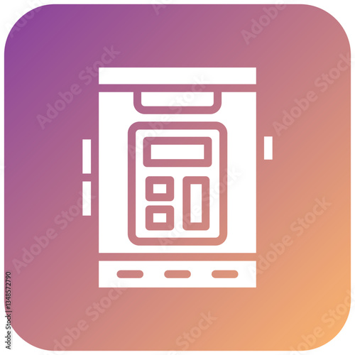 Vector Design Mobile Calculator Icon Style