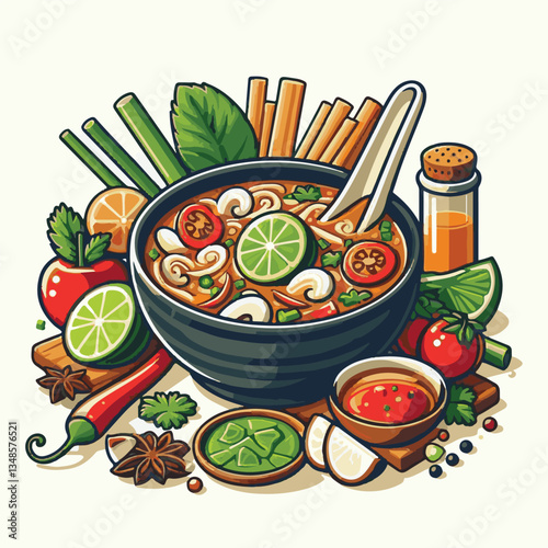 soup, asian, food, bowl, chili, shrimp, cuisine, thai, spicy, delicious, meal, lime, background, fresh, lunch, traditional, thailand, healthy, dinner, prawn, seafood, cooking, tom, gourmet, asia, thai