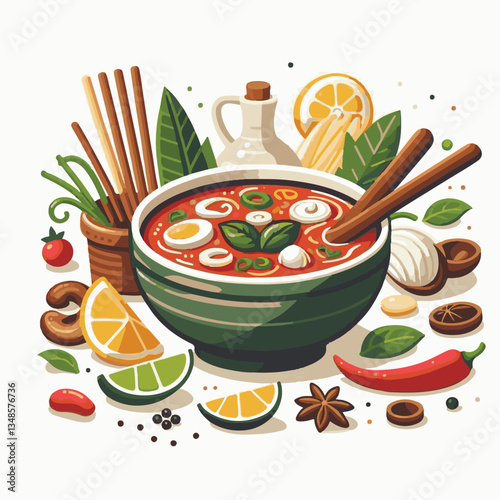 soup, asian, food, bowl, chili, shrimp, cuisine, thai, spicy, delicious, meal, lime, background, fresh, lunch, traditional, thailand, healthy, dinner, prawn, seafood, cooking, tom, gourmet, asia, thai