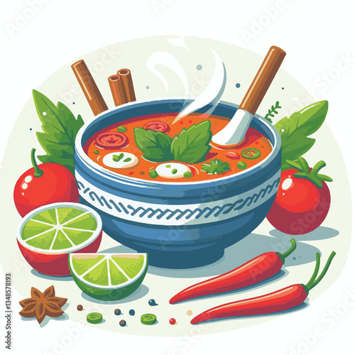 soup, asian, food, bowl, chili, shrimp, cuisine, thai, spicy, delicious, meal, lime, background, fresh, lunch, traditional, thailand, healthy, dinner, prawn, seafood, cooking, tom, gourmet, asia, thai