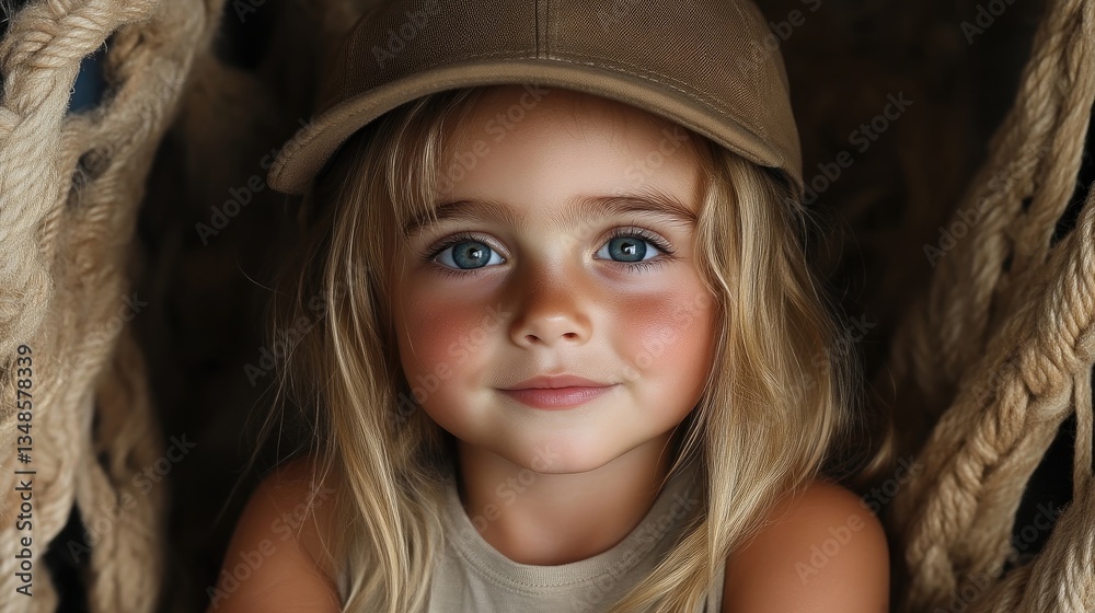 Adorable child, bright eyes, peaceful expression Adorable child, bright eyes, peaceful expression