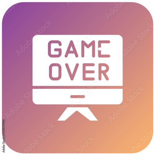 Game Over Vector Design Icon Style