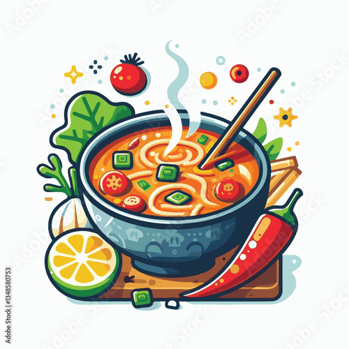soup, asian, food, bowl, chili, shrimp, cuisine, thai, spicy, delicious, meal, lime, background, fresh, lunch, traditional, thailand, healthy, dinner, prawn, seafood, cooking, tom, gourmet, asia, thai