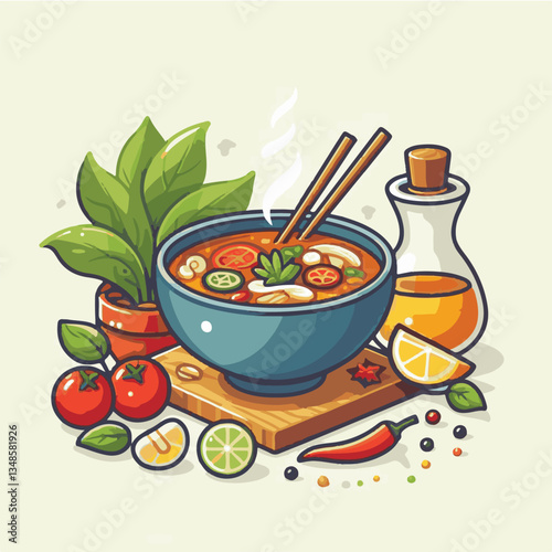 soup, asian, food, bowl, chili, shrimp, cuisine, thai, spicy, delicious, meal, lime, background, fresh, lunch, traditional, thailand, healthy, dinner, prawn, seafood, cooking, tom, gourmet, asia, thai