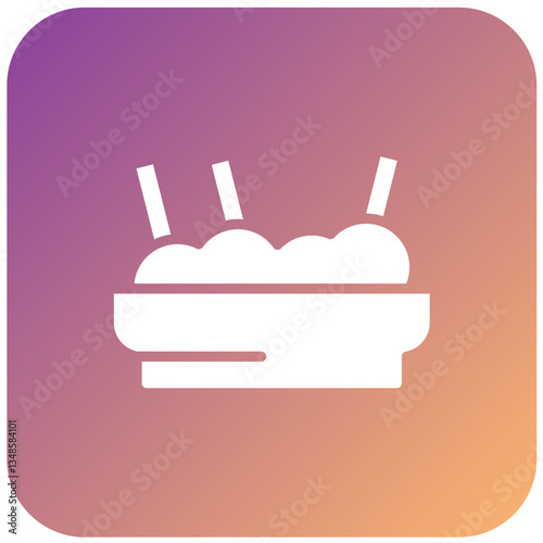 Hummus Vector Design Icon Style