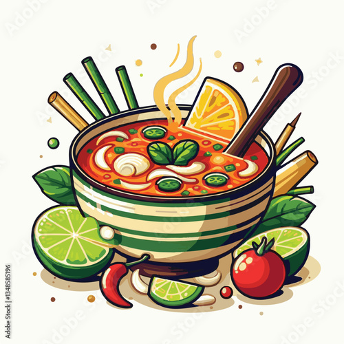 soup, asian, food, bowl, chili, shrimp, cuisine, thai, spicy, delicious, meal, lime, background, fresh, lunch, traditional, thailand, healthy, dinner, prawn, seafood, cooking, tom, gourmet, asia, thai
