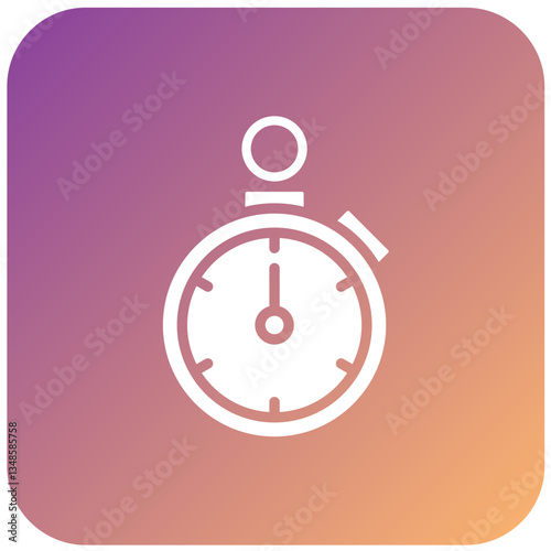 Stopwatch Vector Design Icon Style
