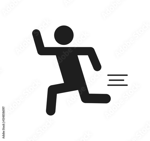 走る人物のピクトグラム