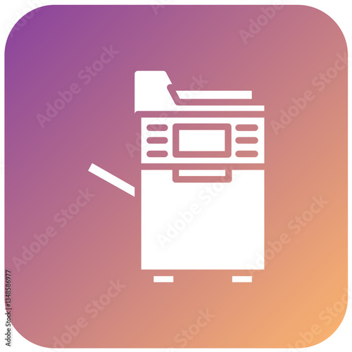Vector Design Photocopier Icon Style