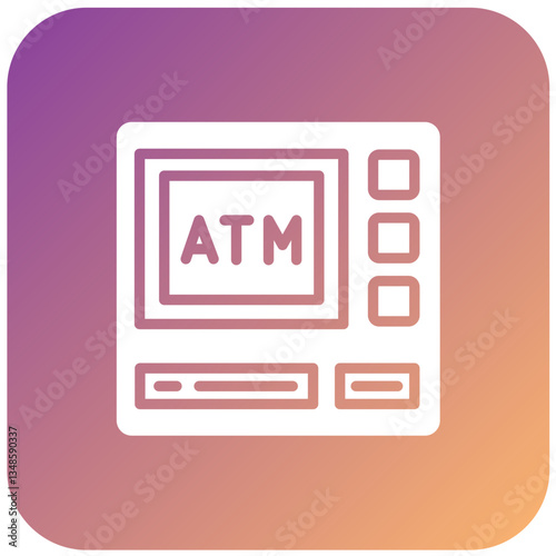 Vector Design ATM Icon Style