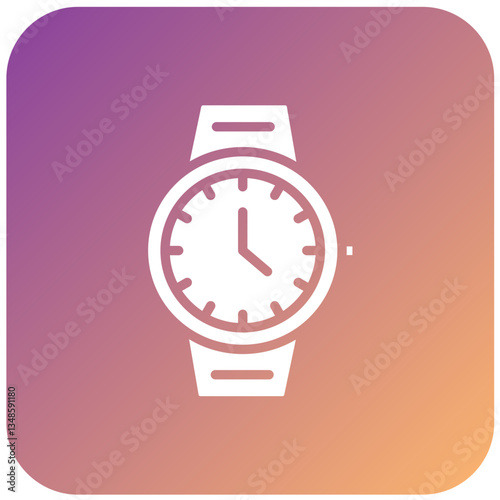 Vector Design Wristwatch Icon Style