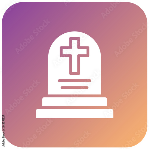 Vector Design Tomb Icon Style