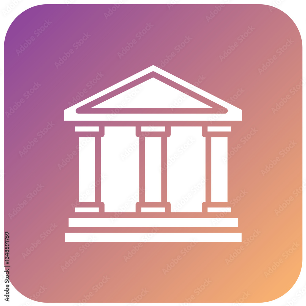 Obraz premium Vector Design Museum Icon Style