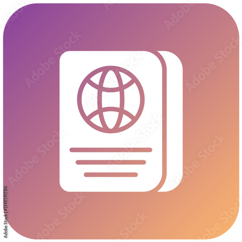 Vector Design Passport Icon Style