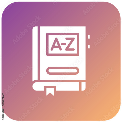 Vector Design Dictionary Icon Style