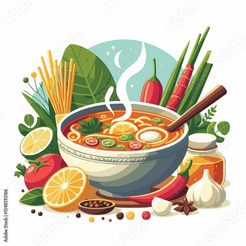 soup, asian, food, bowl, chili, shrimp, cuisine, thai, spicy, delicious, meal, lime, background, fresh, lunch, traditional, thailand, healthy, dinner, prawn, seafood, cooking, tom, gourmet, asia, thai