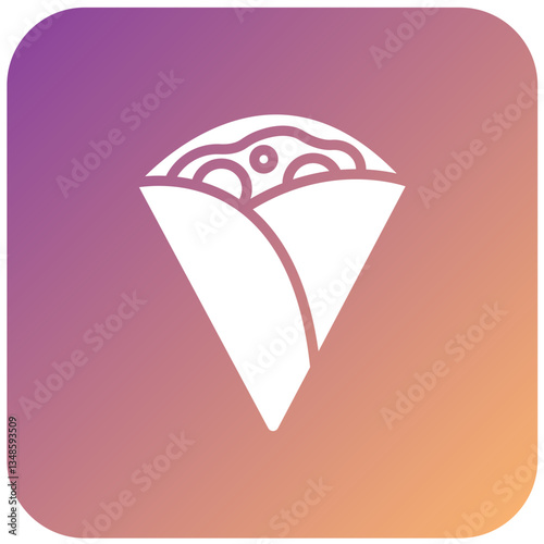 Vector Design Crepe Icon Style