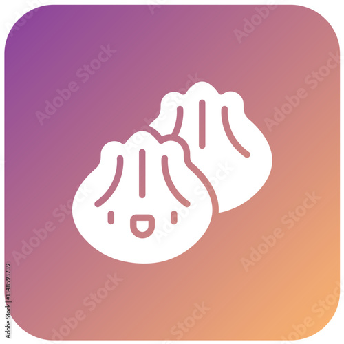 Vector Design Dumplings Icon Style