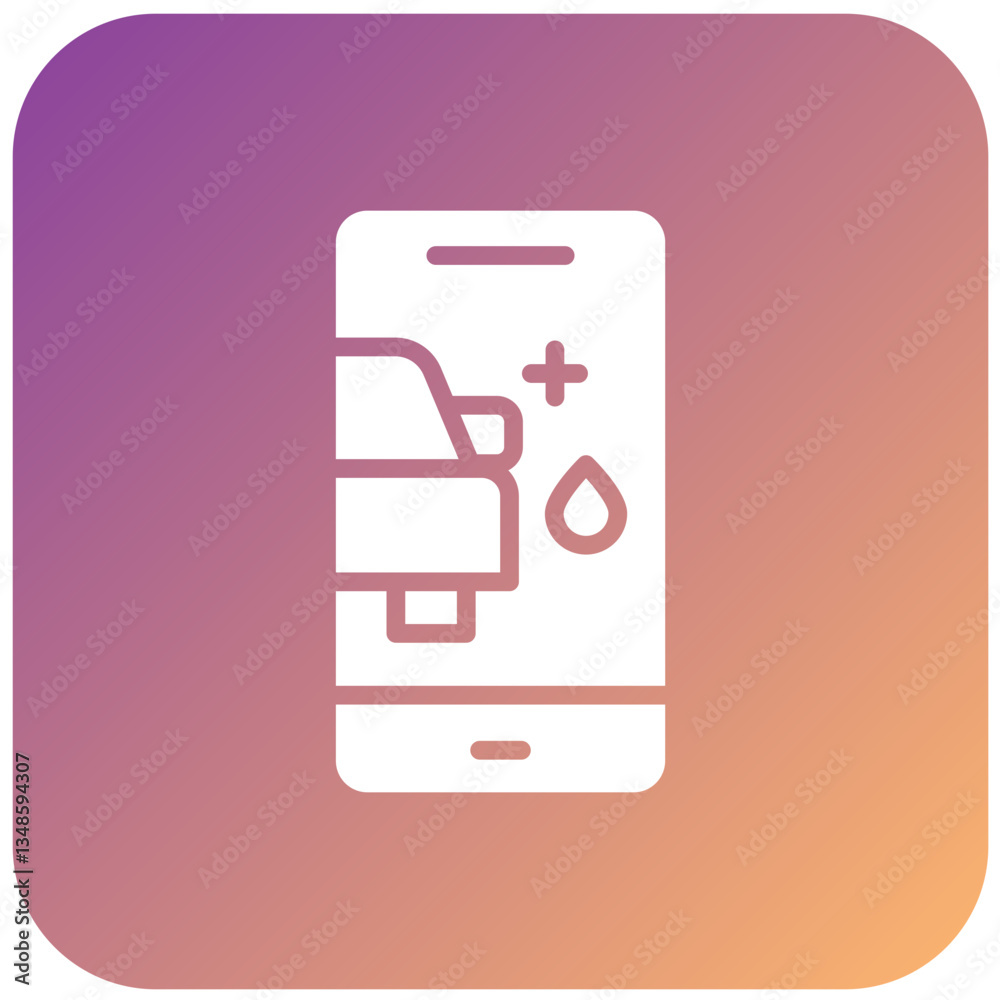 Vector Design Car Wash App Icon Style Vector Design Car Wash App Icon Style
