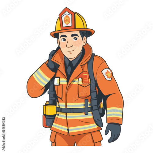 fireman, emergency, firefighter, safety, danger, fire, rescue, man, fighter, helmet, uniform, protection, red, service, equipment, background, hose, flame, extinguisher, burn, hero, job, water, work, 
