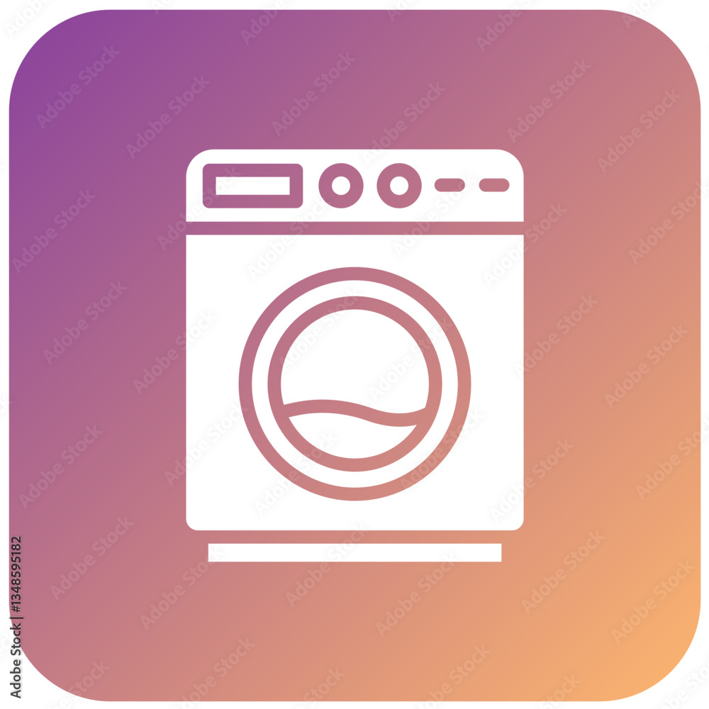 Vector Design Washing Machine Icon Style Vector Design Washing Machine Icon Style