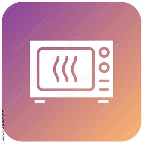 Vector Design Microwave Oven Icon Style