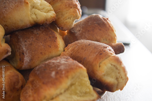 homemade baked goods cottage cheese rolls