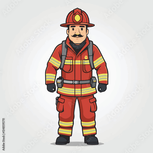 fireman, emergency, firefighter, safety, danger, fire, rescue, man, fighter, helmet, uniform, protection, red, service, equipment, background, hose, flame, extinguisher, burn, hero, job, water, work, 
