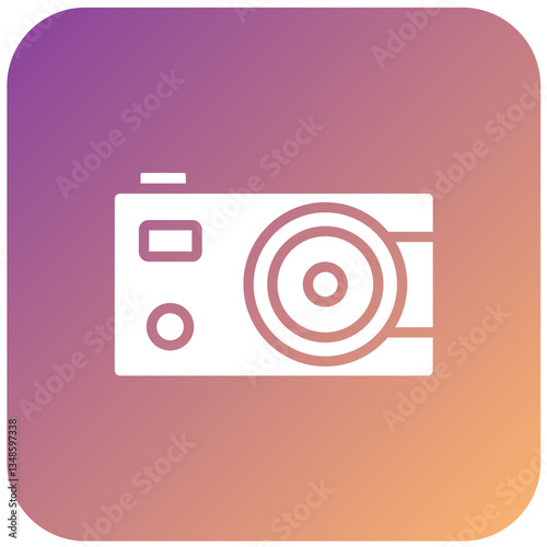 Vector Design Compact Camera Icon Style