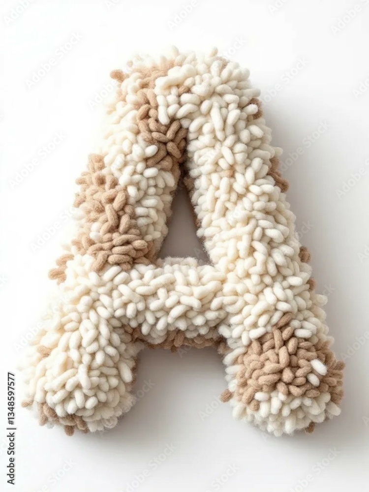 Fluffy Wool Letter Fluffy Wool Letter