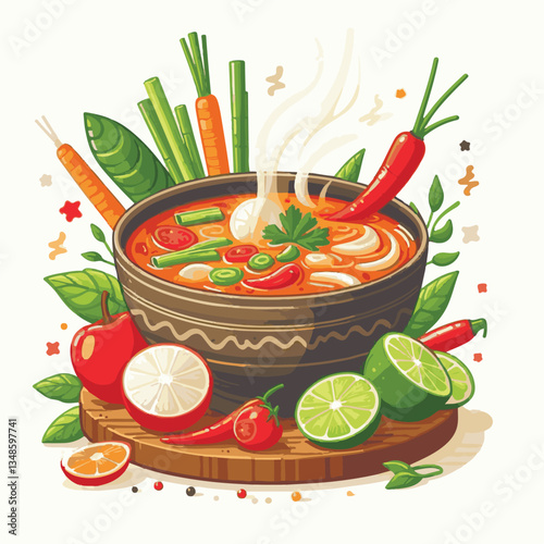 soup, asian, food, bowl, chili, shrimp, cuisine, thai, spicy, delicious, meal, lime, background, fresh, lunch, traditional, thailand, healthy, dinner, prawn, seafood, cooking, tom, gourmet, asia, thai