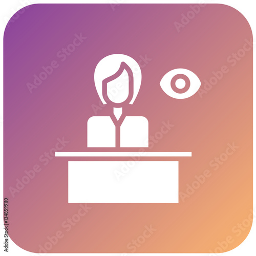 Vector Design Witness Icon Style