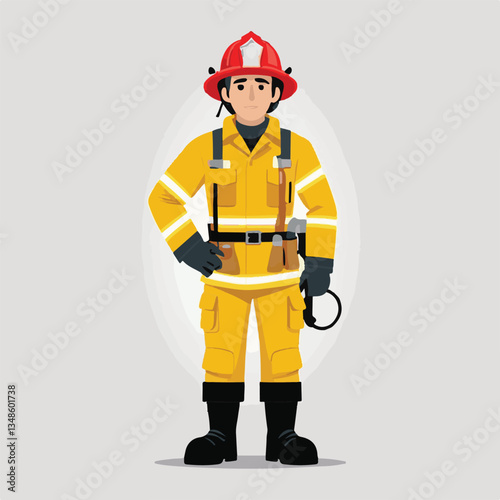 fireman, emergency, firefighter, safety, danger, fire, rescue, man, fighter, helmet, uniform, protection, red, service, equipment, background, hose, flame, extinguisher, burn, hero, job, water, work, 