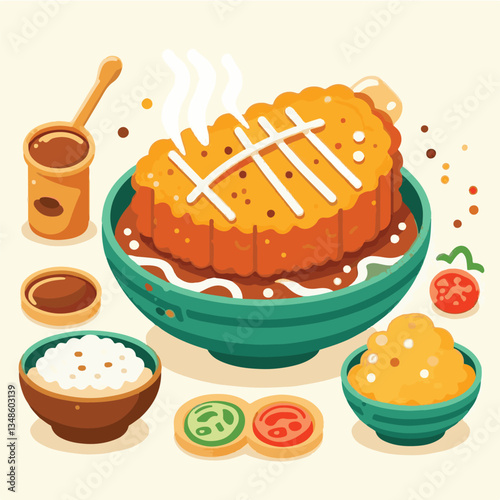tonkatsu, japanese, meal, food, lunch, meat, pork, cutlet, restaurant, fried, cuisine, japan, dish, japanese food, cabbage, traditional, rice, asian, delicious, plate, tasty, gourmet, cooking, sauce, 