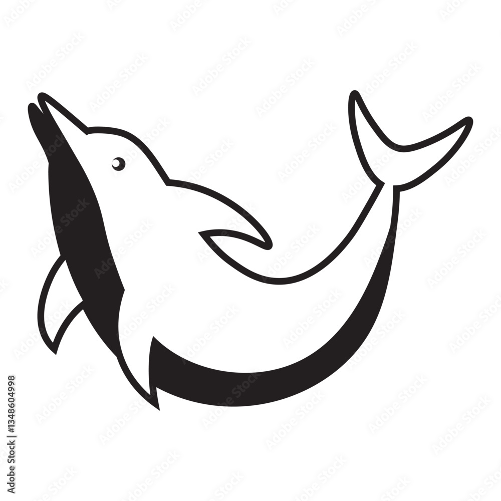 Obraz premium Dolphin Icon