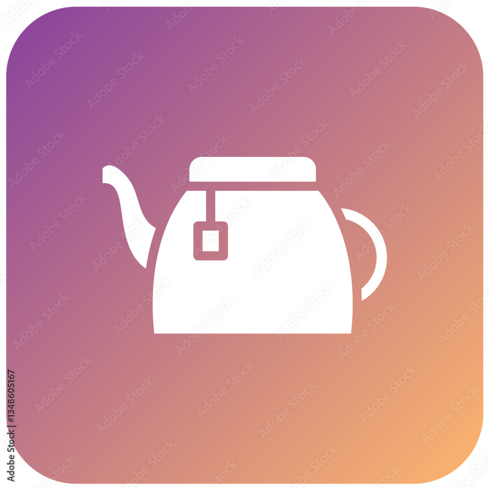 Obraz premium Vector Design Tea Pot Icon Style