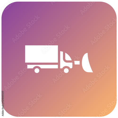 Vector Design Snowplow Icon Style